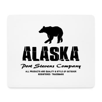 Alaska - Grizzly - Mousepad (Querformat) - Weiß - Vorne