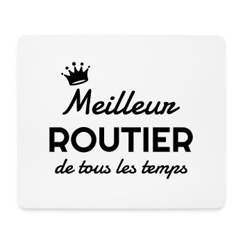 Trucker LKW Fahrer Routier Truck Camion Transport - Mouse Pad (horizontal) - white - Front