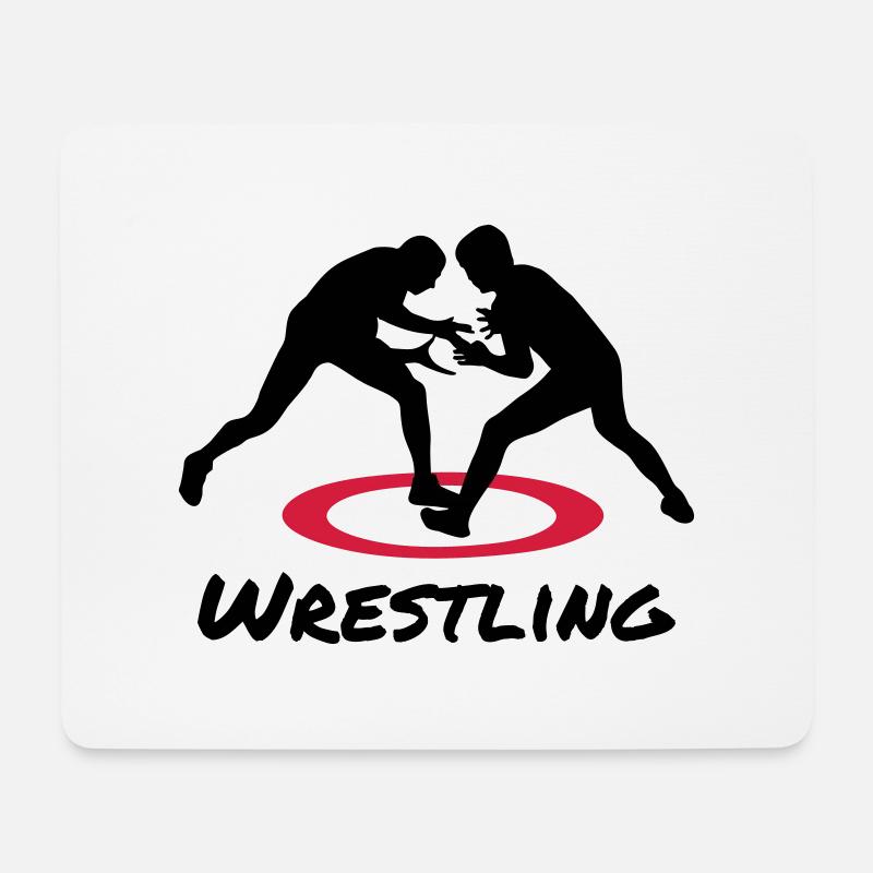 Wrestling, Ringen - Mousepad (Querformat) - Weiß