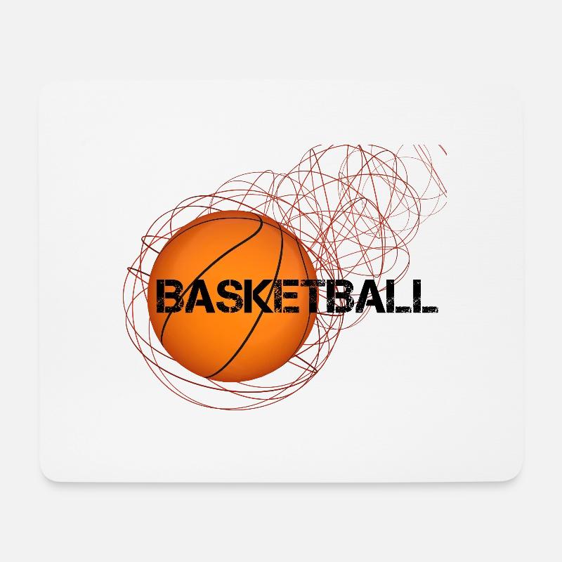 BASKETBALL - Tapis de souris (format paysage) - blanc
