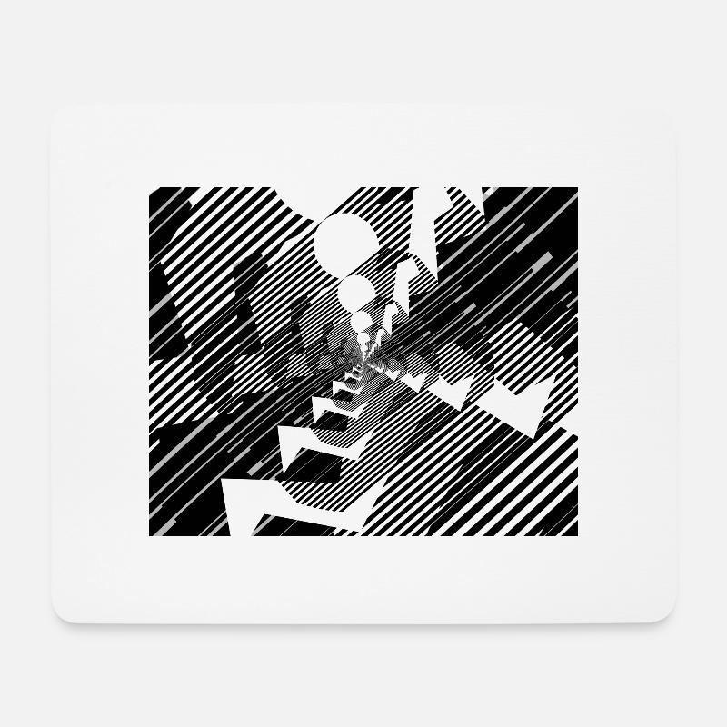 Lauf, lauf, lauf - Mousepad (Querformat) - Weiß