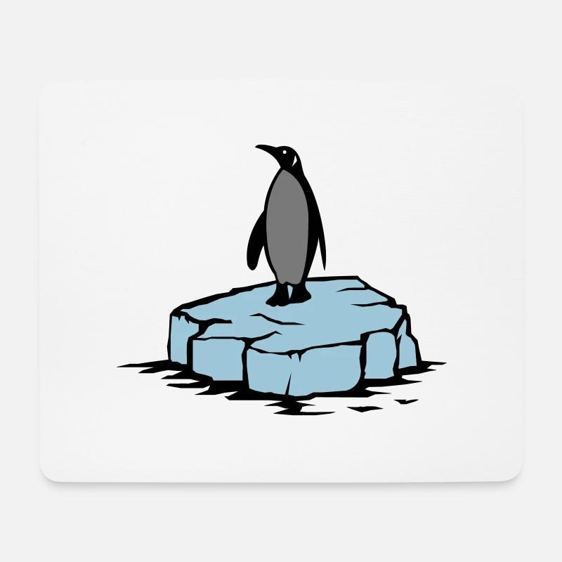 pinguin - Mousepad (Querformat) - Weiß