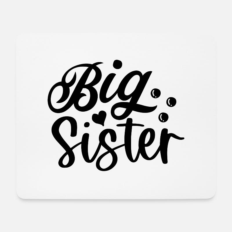 Big Sister - Mousepad (Querformat) - Weiß