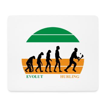 The Evolution of Hurling - Mousepad (Querformat) - Weiß - Vorne