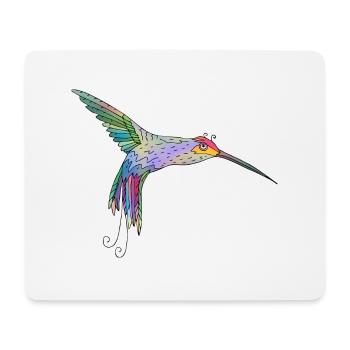Colorful bird - Mouse Pad (horizontal) - white - Front