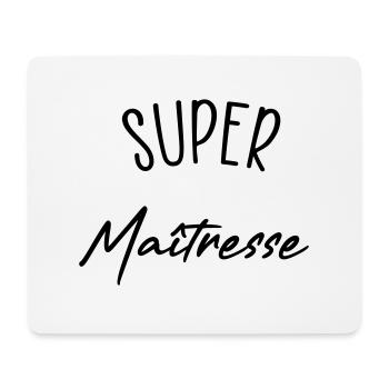 super maitresse - Tapis de souris (format paysage) - blanc - Devant