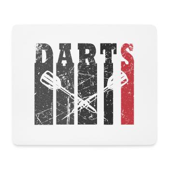 Dart Gift Darts Player Jersey Darts Retro Fun - Tapis de souris (format paysage) - blanc - Devant