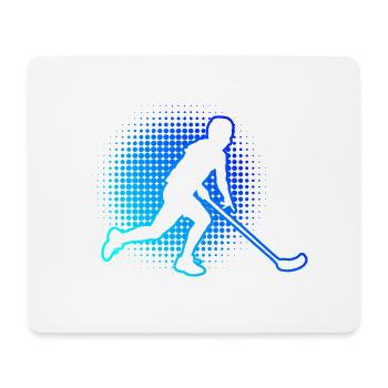 Floorball Floorball Men Boys Innebandy Saliba - Mouse Pad (horizontal) - white - Front