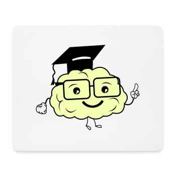 smart brain 02 - Mouse Pad (horizontal) - white - Front
