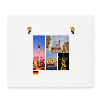 Berlin Allemagne Ville Skyline Accueil Amour - Tapis de souris (format paysage) - blanc - Devant