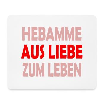 Hebamme - Mousepad (Querformat) - Weiß - Vorne