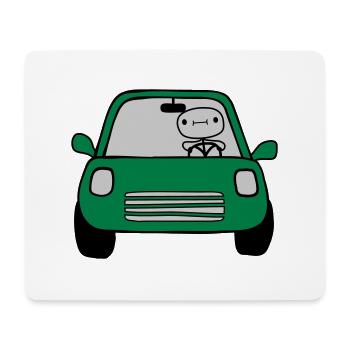 Driver Comic Car - Mouse Pad (horizontal) - white - Front