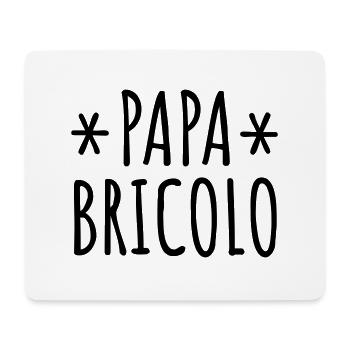 Papa bricolo père bricoleur - Tapis de souris (format paysage) - blanc - Devant