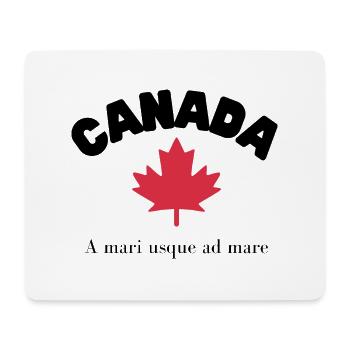 KANADA mit Ahornblatt und Motto - Mousepad (Querformat) - Weiß - Vorne