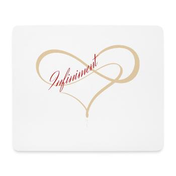 infiniment rouge - Tapis de souris (format paysage) - blanc - Devant