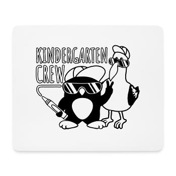 Penguin Seagull Kindergarten Crew - Tapis de souris (format paysage) - blanc - Devant