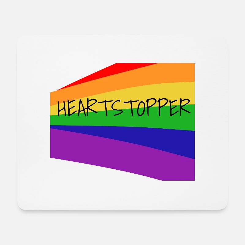 Heartstopper - Mousepad (Querformat) - Weiß