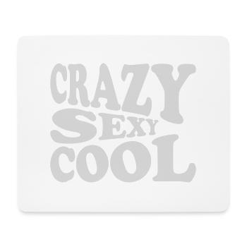 crazy sexy cool design - Mouse Pad (horizontal) - white - Front