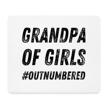 Opa der Mädchen in der Unterzahl - Mousepad (Querformat) - Weiß - Vorne
