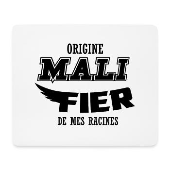 Origine Mali fier de mes racines - Tapis de souris (format paysage) - blanc - Devant