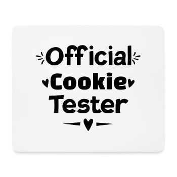 Testeur de cookies officiel - Tapis de souris (format paysage) - blanc - Devant