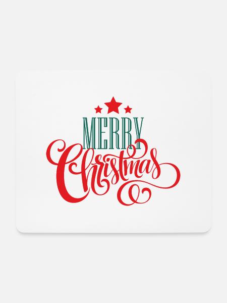 Weihnachtsdesign und Stars - Mousepad (Querformat) - Weiß