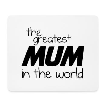 La plus grande maman du monde - Black - Tapis de souris (format paysage) - blanc - Devant
