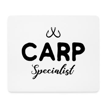 Carp Specialist - Fishing, Angler - Mouse Pad (horizontal) - white - Front
