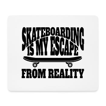 Skateboard Skaten Skate-Fan Skateboarding Skater - Mousepad (Querformat) - Weiß - Vorne