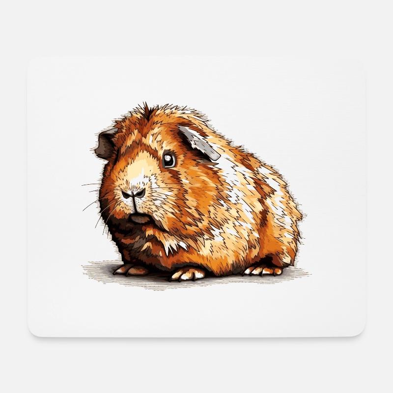 Meerschweinchen sind einfach tolle Haustiere - Mousepad (Querformat) - Weiß