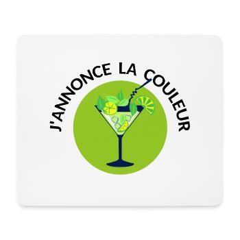 annonce couleur vert mojito morito alcool humour - Tapis de souris (format paysage) - blanc - Devant