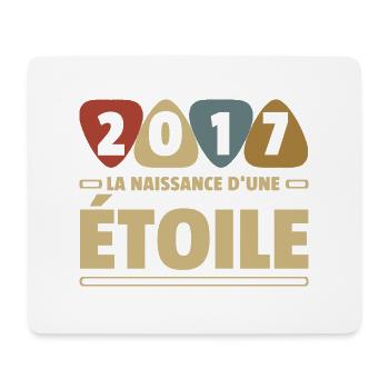 2017 date de naissance / anniversaire année 2017 - Tapis de souris (format paysage) - blanc - Devant