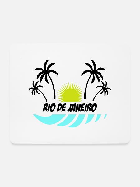 Rio de Janeiro - Mousepad (Querformat) - Weiß