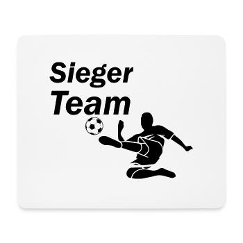 Fußball Soccer - Mousepad (Querformat) - Weiß - Vorne