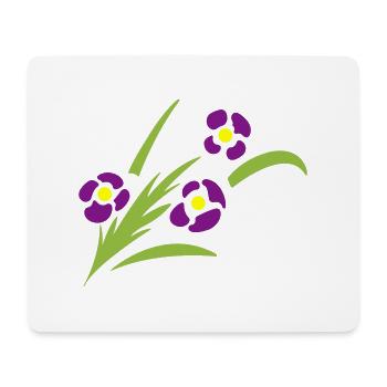 fleurs en épi - Tapis de souris (format paysage) - blanc - Devant