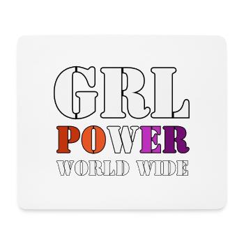 Frauenpower - Mousepad (Querformat) - Weiß - Vorne