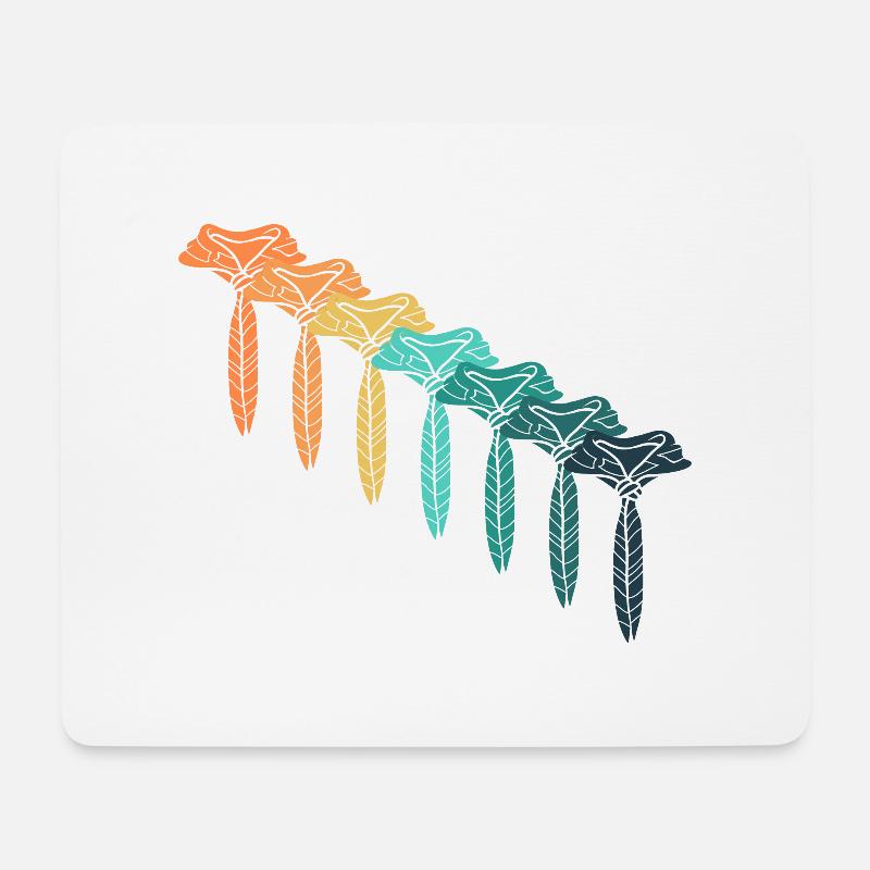 Retro Scout - Mousepad (Querformat) - Weiß