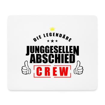 junggesellen crew 3 - Mousepad (Querformat) - Weiß - Vorne
