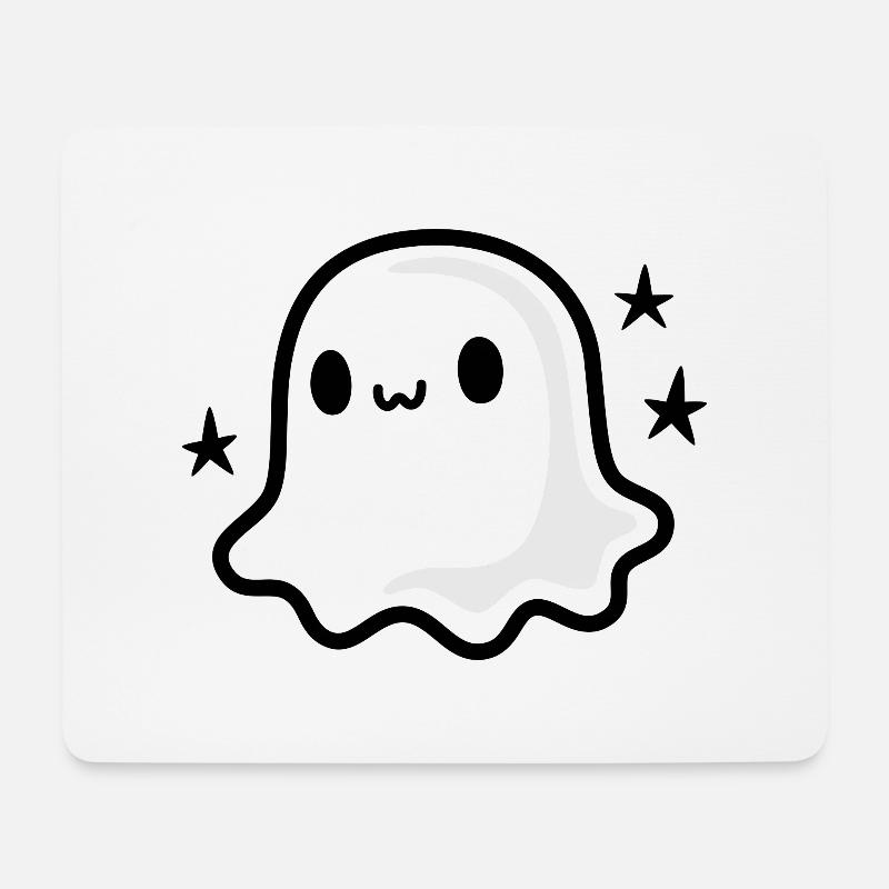 Cute Ghost - Mouse Pad (horizontal) - white