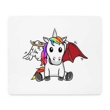 Unicorn Heavenly Depraved Bad Satanic - Mouse Pad (horizontal) - white - Front
