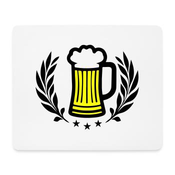 Beer Symbol Booze - Mouse Pad (horizontal) - white - Front