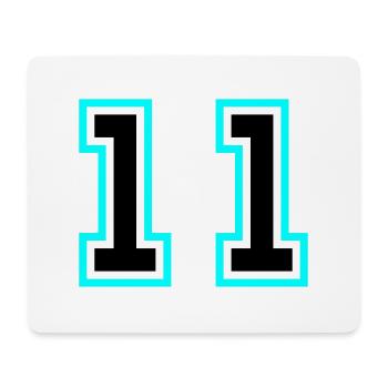 11 number symbol - Mouse Pad (horizontal) - white - Front
