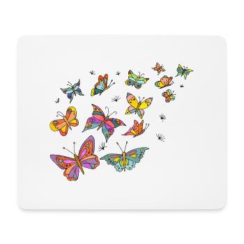 Butterflies - Mouse Pad (horizontal) - white - Front