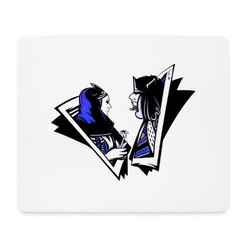 Kiss My Ace Jeu de Poker Jeu de Cartes Casino Skull 3D - Tapis de souris (format paysage) - blanc - Devant