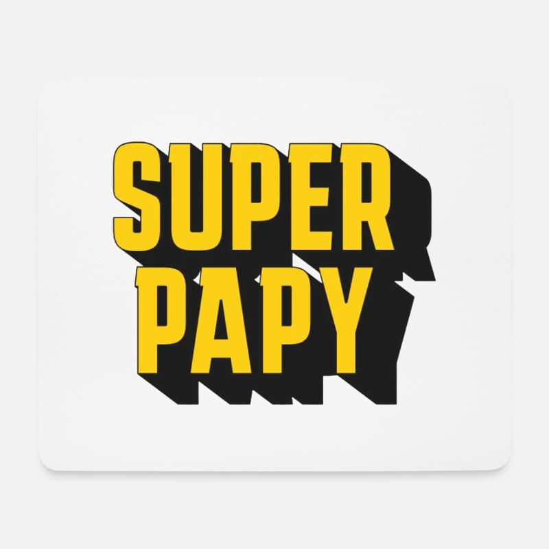 GROSSARTIGER PAPY! - Mousepad (Querformat) - Weiß