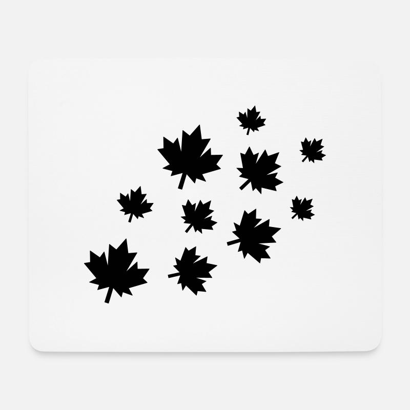 ahornblätter - Mousepad (Querformat) - Weiß