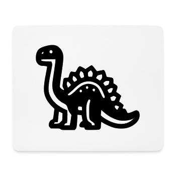 Dinosaure - Tapis de souris (format paysage) - blanc - Devant