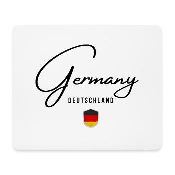 Drapeau de l’Allemagne, fierté allemande - Tapis de souris (format paysage) - blanc - Devant