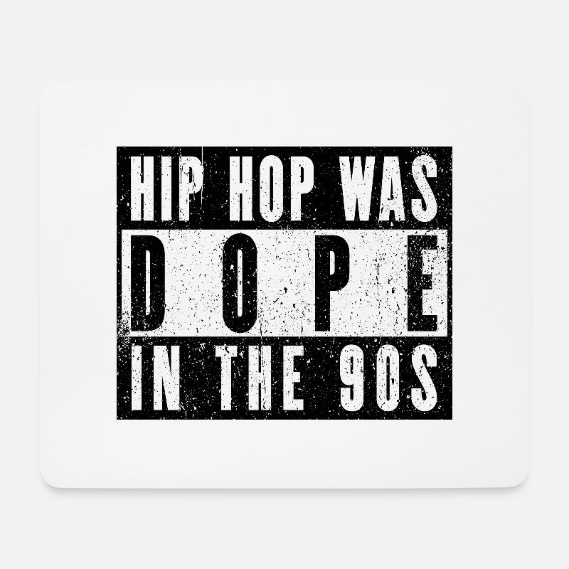 Nostalgie pur – 90s Hip-Hop Klassiker - Mousepad (Querformat) - Weiß