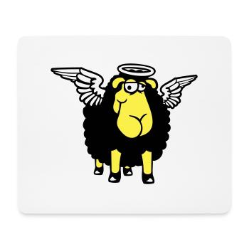 Schaf Engel Flügel Himmel Heiligenschein Heilig - Mousepad (Querformat) - Weiß - Vorne